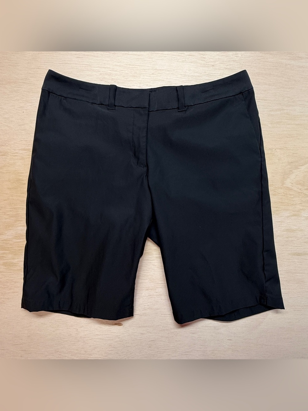 Nike Golf Shorts Womens Black Size 8 (Approx) Inseam 9" Solid Flat Front